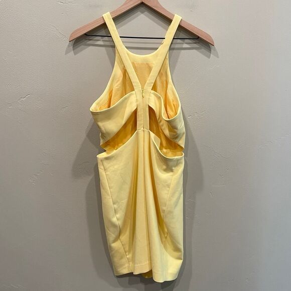 Likely Arcadia Bodycon Dress Yellow - Size: 8 - Picture 2 of 12